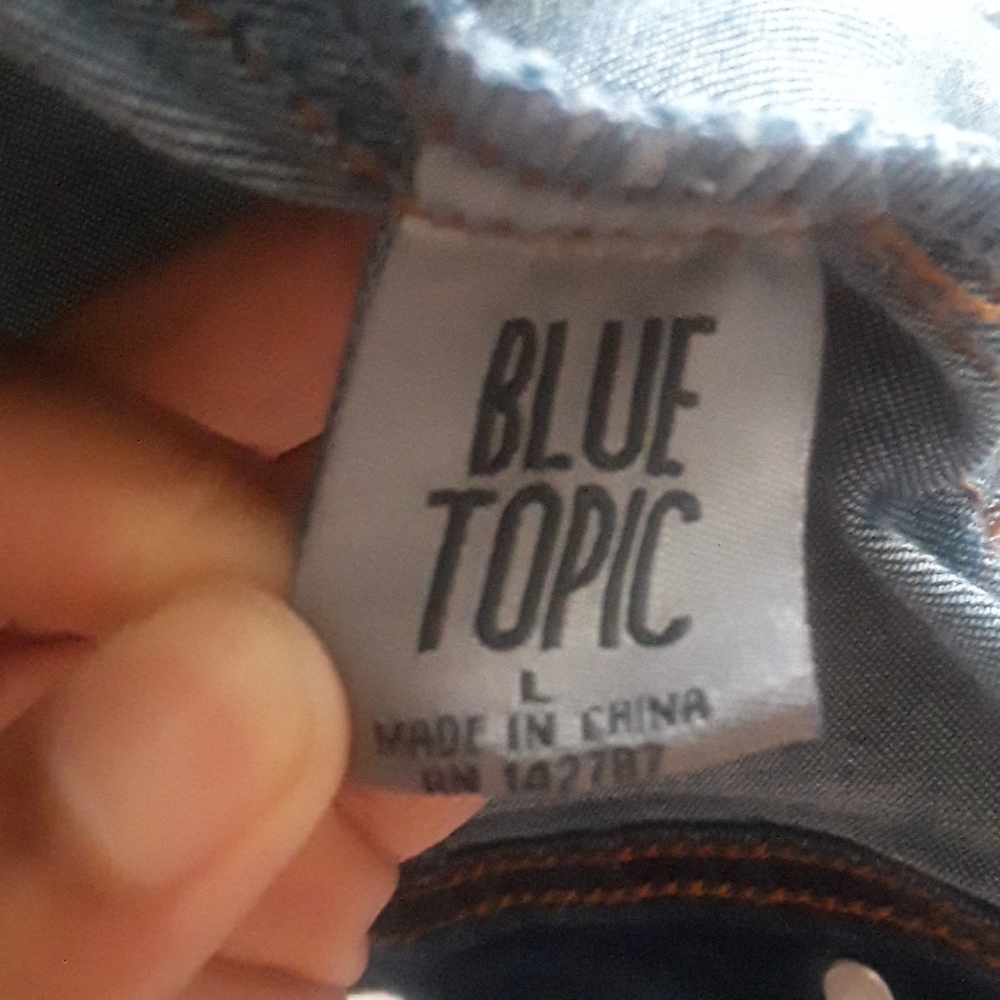 Blue Topic denim jean jacket - Picture 6 of 8